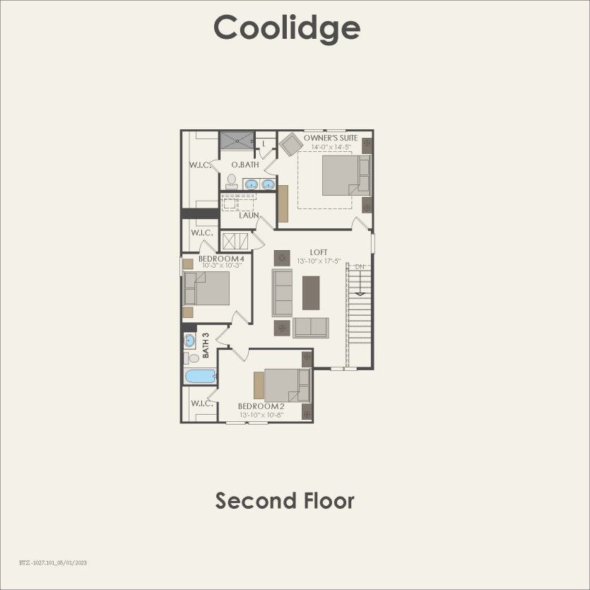 Second Floor 4 br / 3 ba