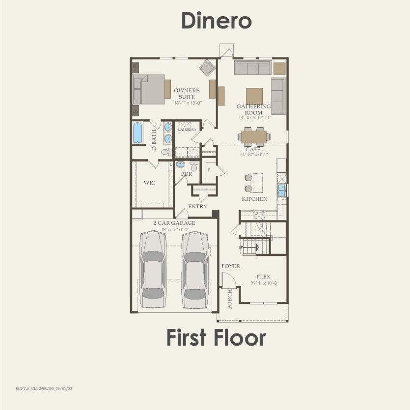 First Floor 4 br / 2.5 ba