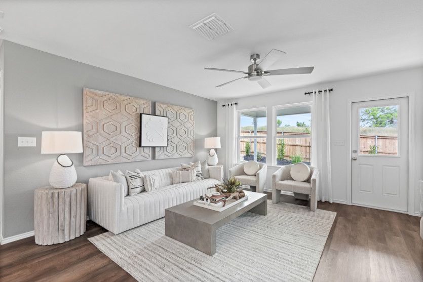 Gathering Room Overlooking the Backyard