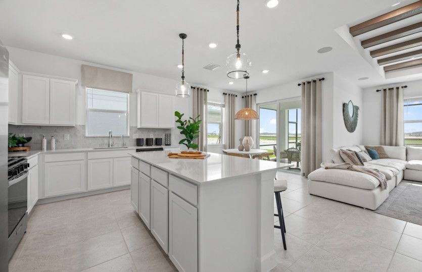 Center island with added storage