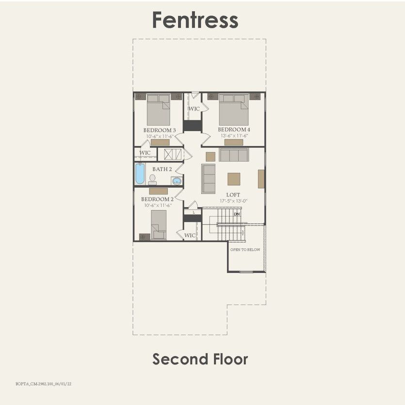 Second Floor 4 br / 2.5 ba