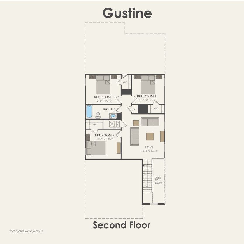 Second Floor 4 br / 2.5 ba