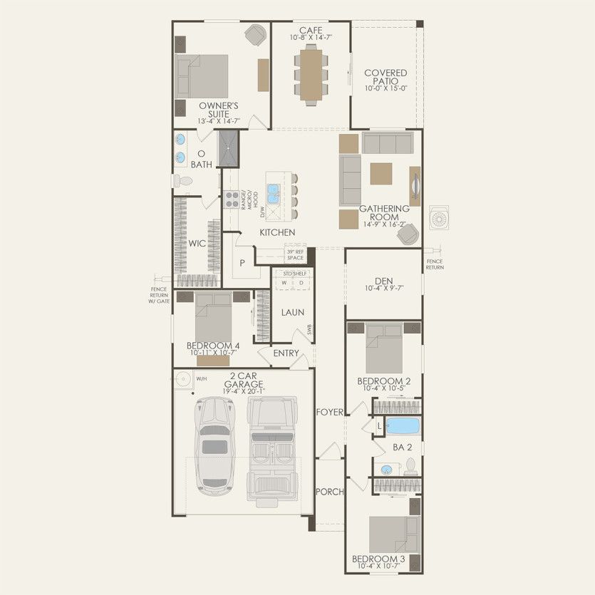 First Floor 4 br / 2 ba