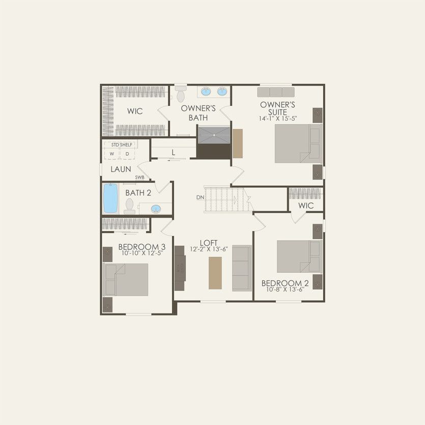 Second Floor 4 br / 2 ba