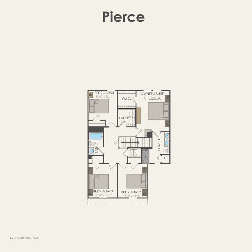 Second Floor 4 br / 2.5 ba