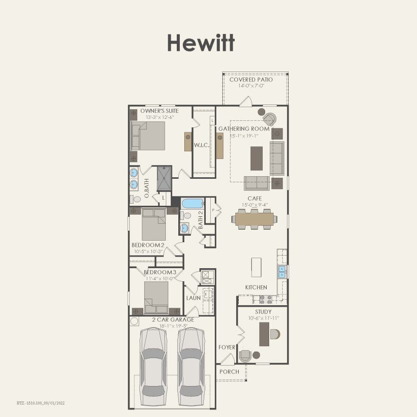 First Floor 3 br / 2 ba