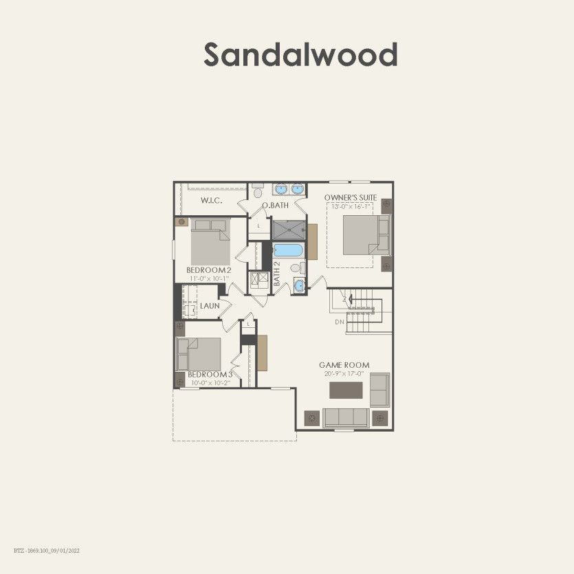 Second Floor 4 br / 3 ba