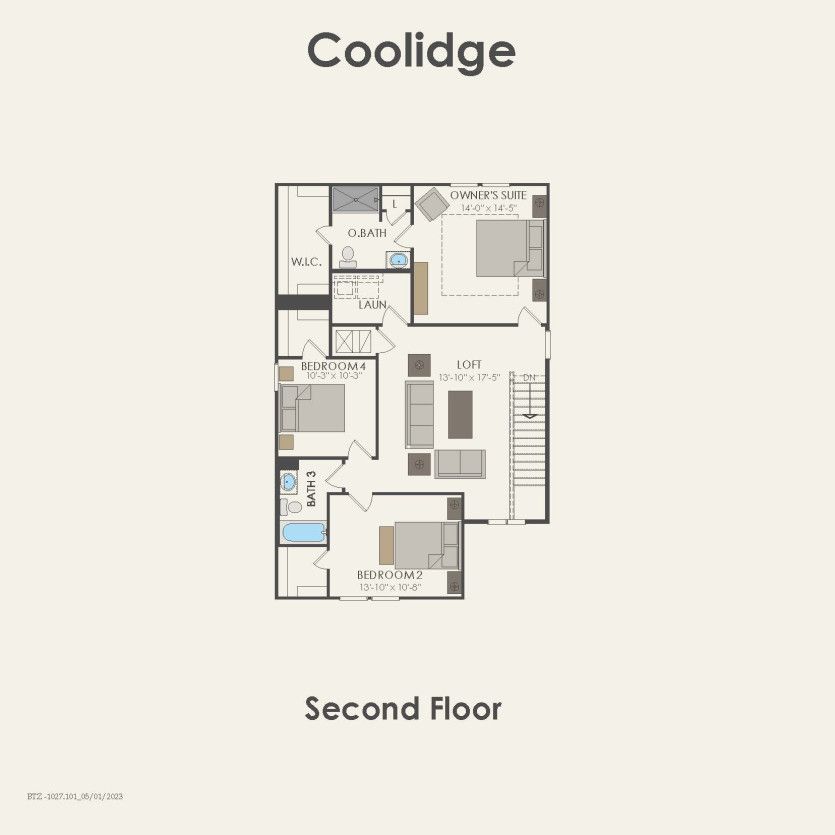Second Floor 4 br / 3 ba