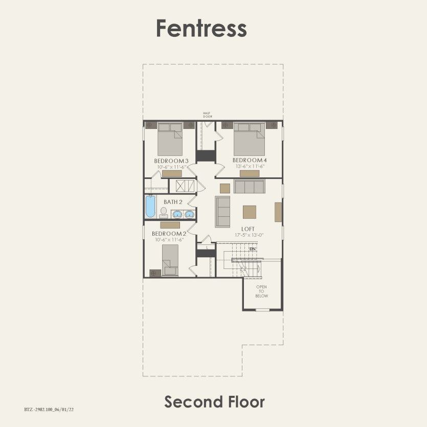 Second Floor 4 br / 2.5 ba