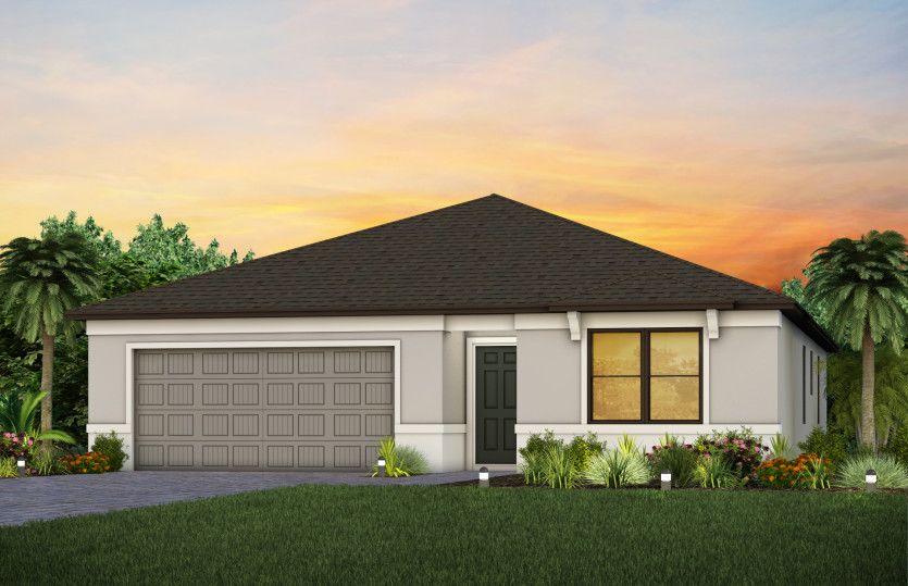 Exterior with impact glass windows