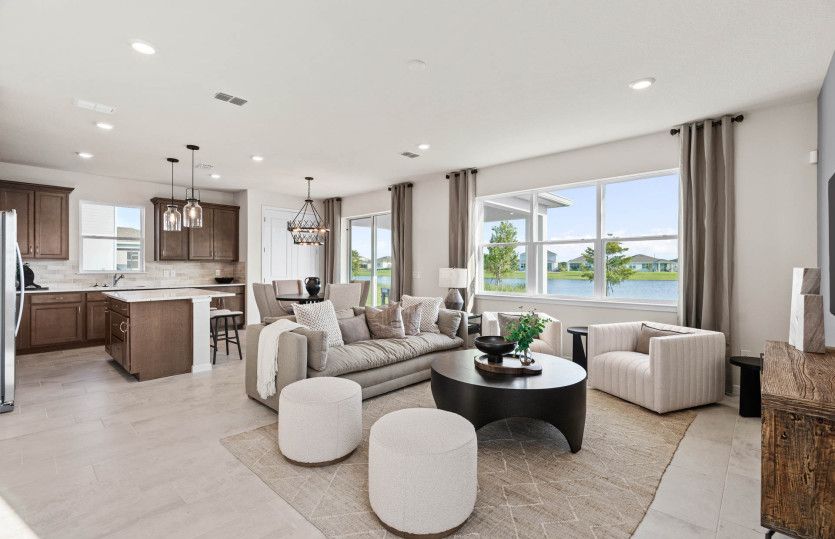 New construction home with open layout