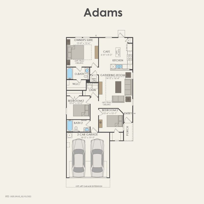 First Floor 3 br / 2 ba