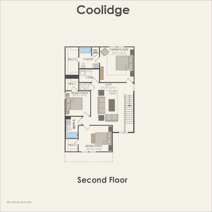 Second Floor 4 br / 3 ba