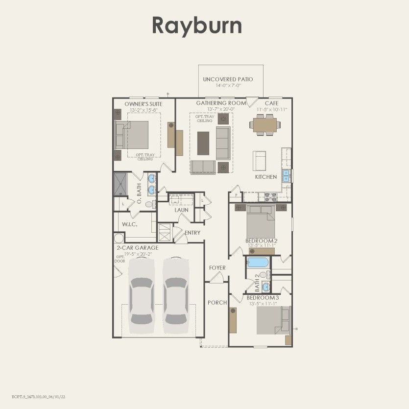 First Floor 3 br / 2 ba