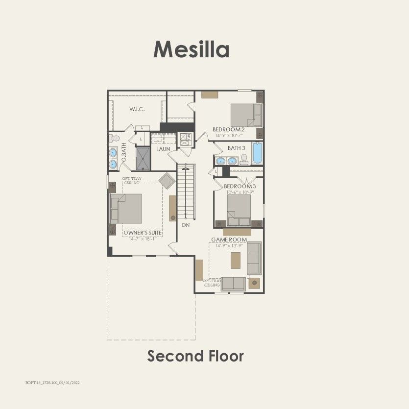 Second Floor 4 br / 3 ba