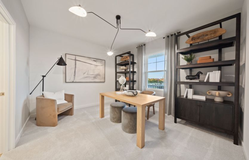Secondary Bedroom as Study