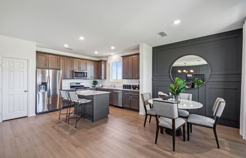 Dining area off kitchen*model representation