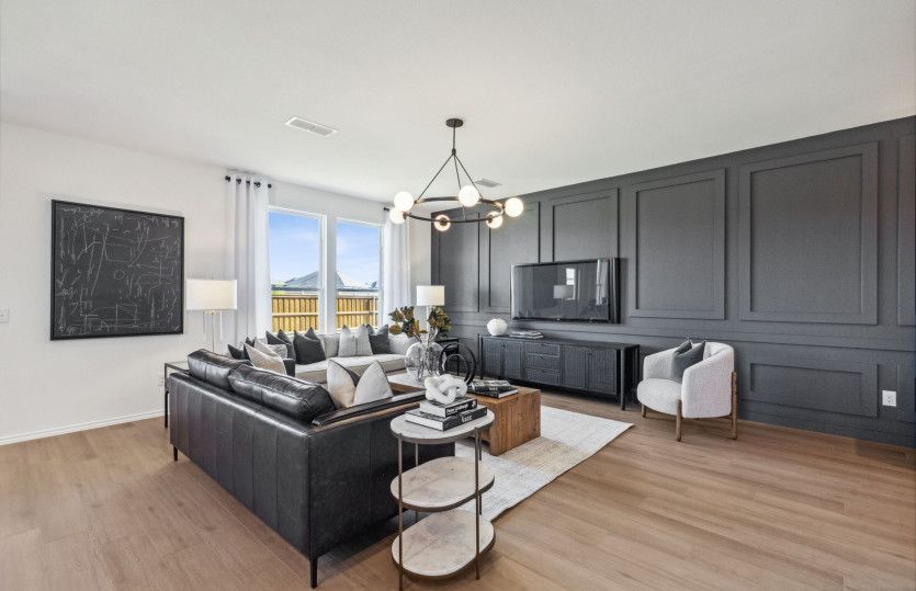 Large windows in gathering room*model representation