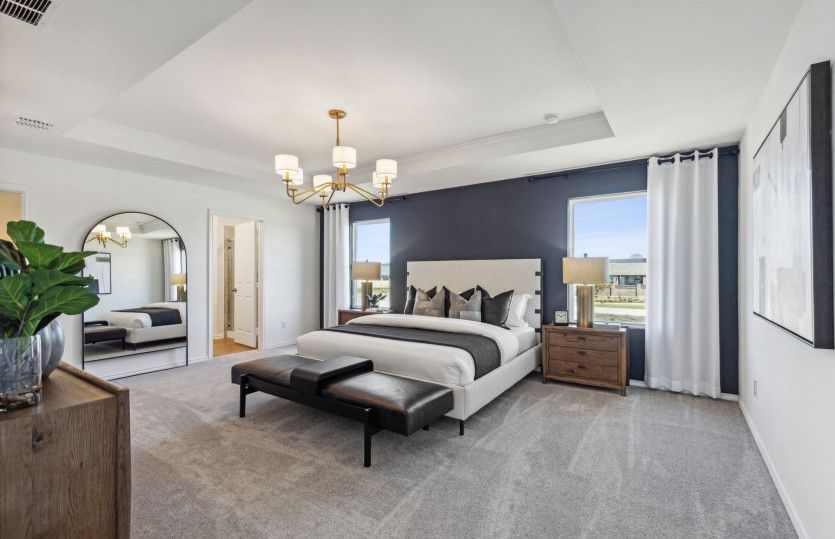 Owner's suite with private bath*model representation