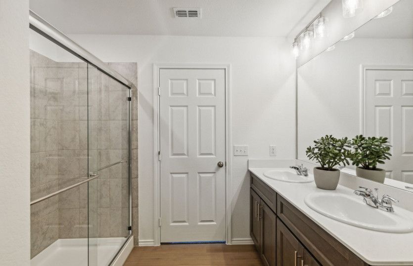 Owner's bath with large shower*model representation