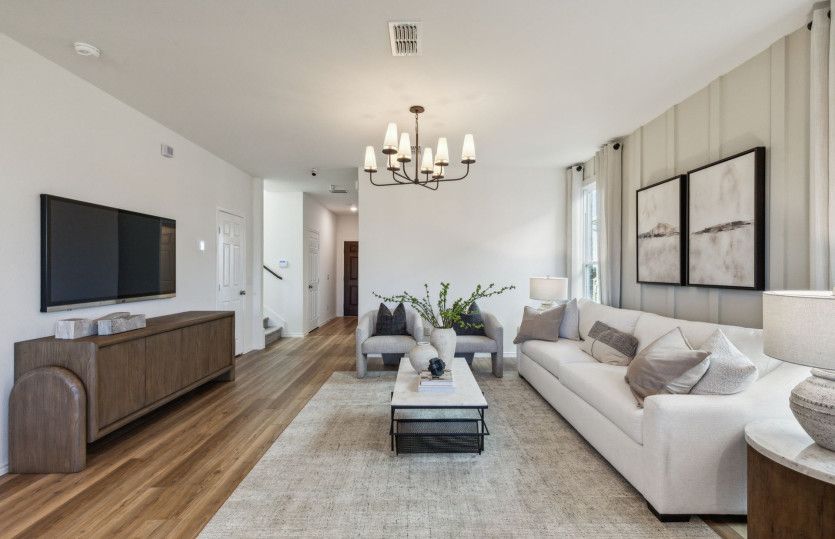 Spacious gathering room *model representation