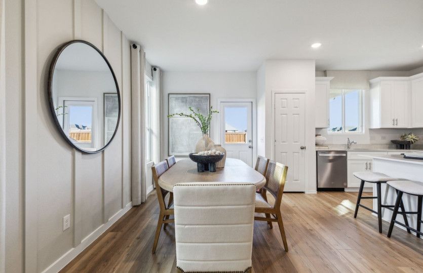 Dining area off kitchen*model representation