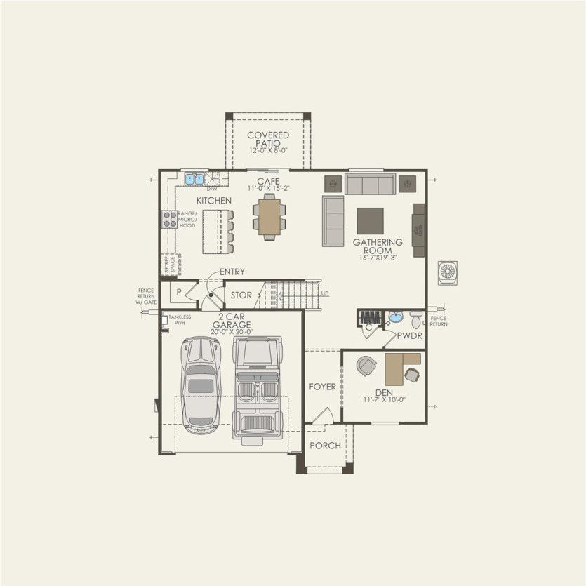 First Floor 4 br / 2.5 ba