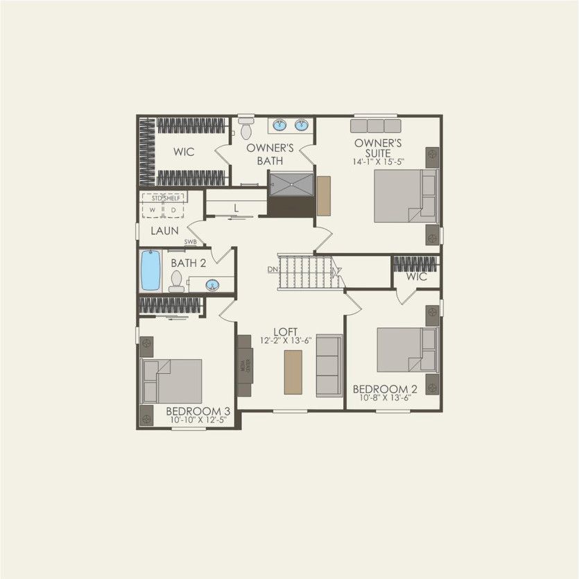 Second Floor 4 br / 2.5 ba