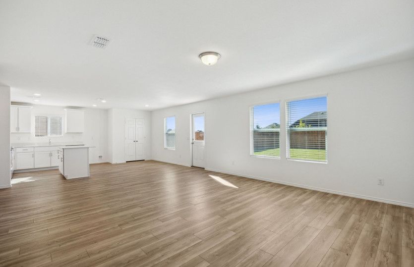 Open-concept throughout home*model representation