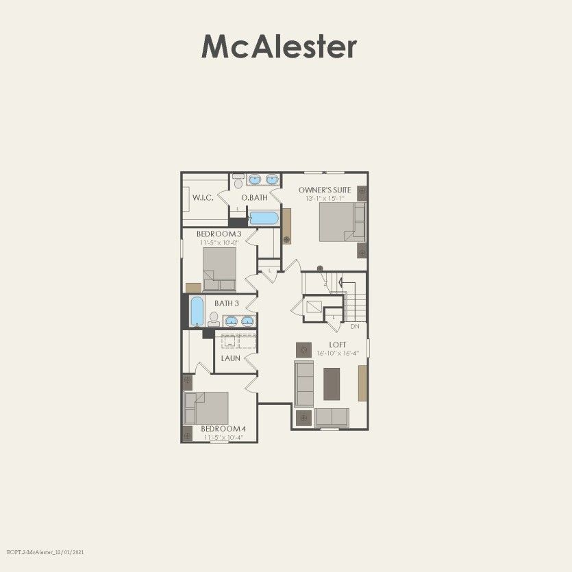 Second Floor 4 br / 3 ba