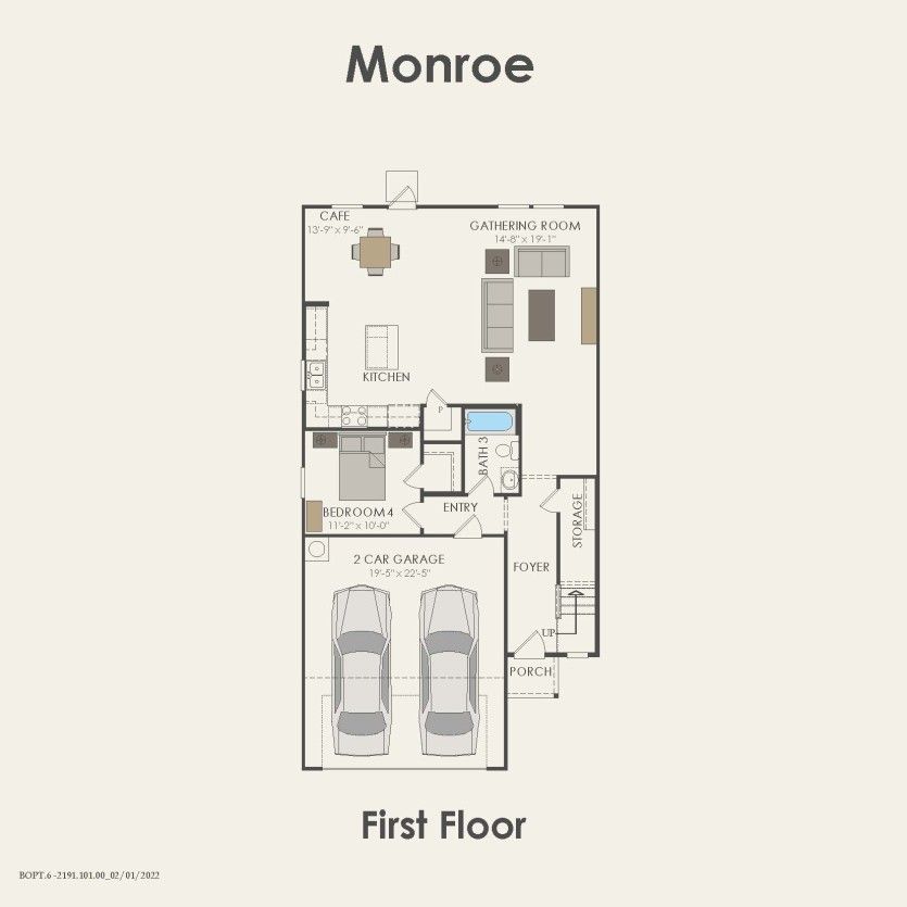 Monroe floor plan