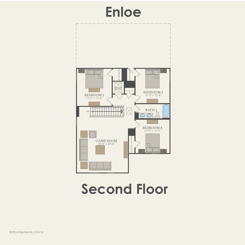 Second Floor 4 br / 2.5 ba