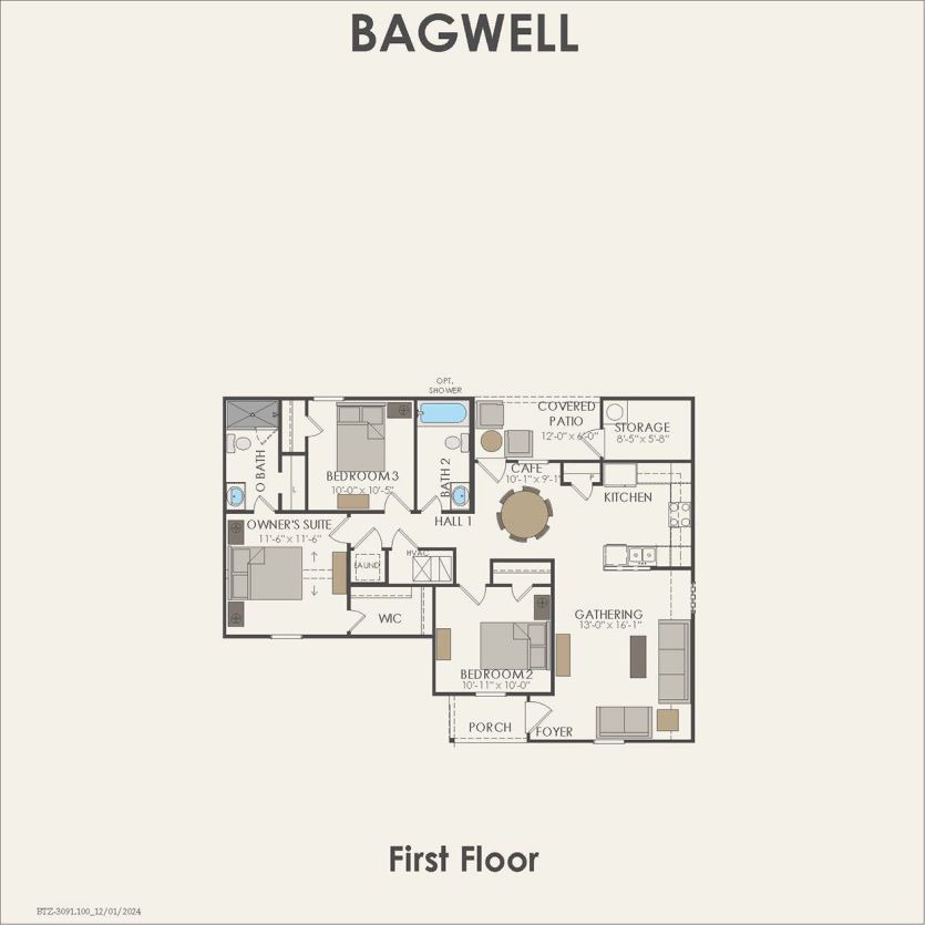 First Floor 3 br / 2 ba