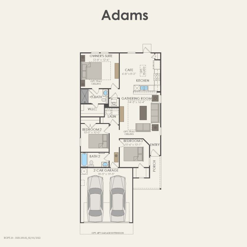 First Floor 3 br / 2 ba