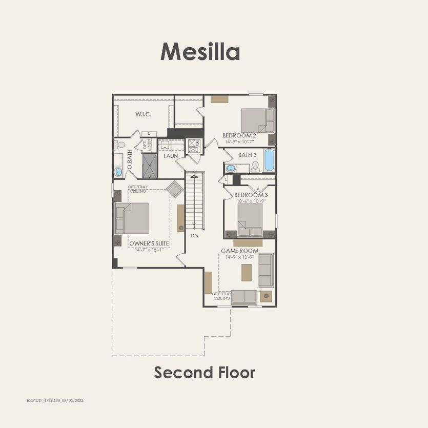 Second Floor 4 br / 3 ba