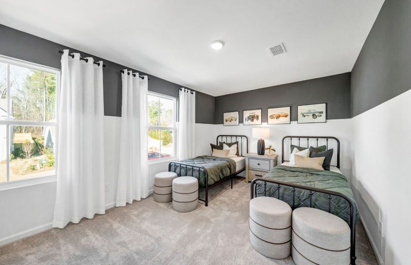 Plenty of space for two twin beds in the additional bedroom.