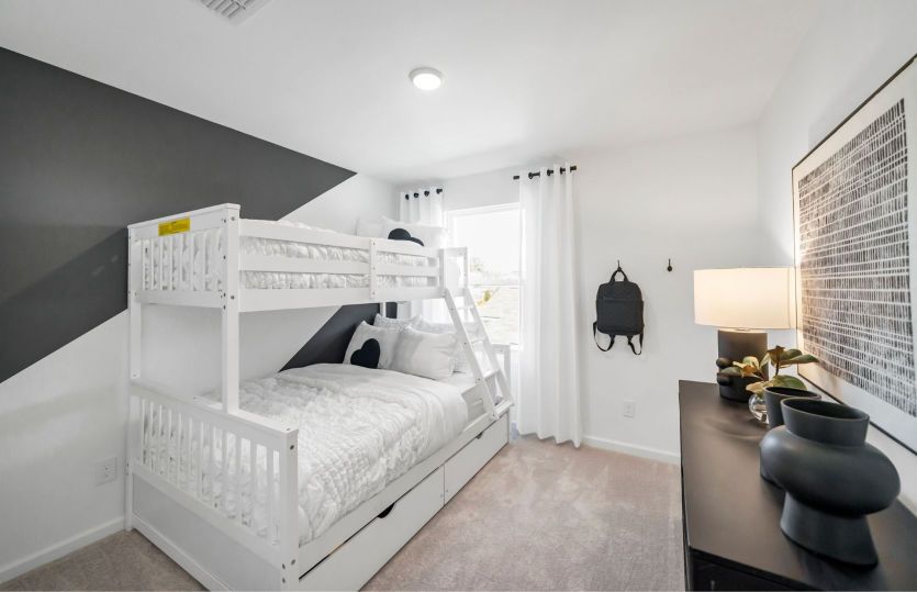 Plenty of space for two twin beds in the additional bedroom.