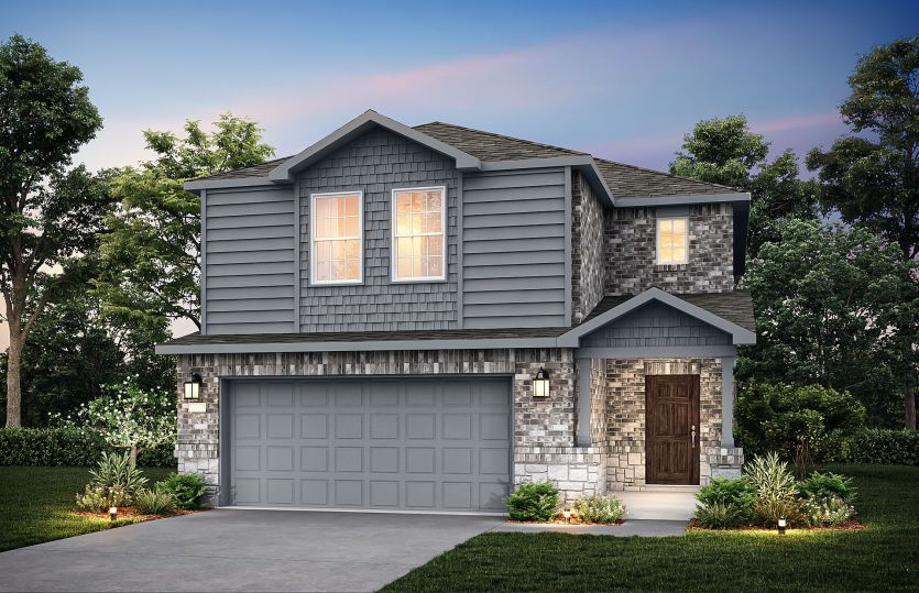 The Springfield, a 2-story new home showing Home Exterior Y