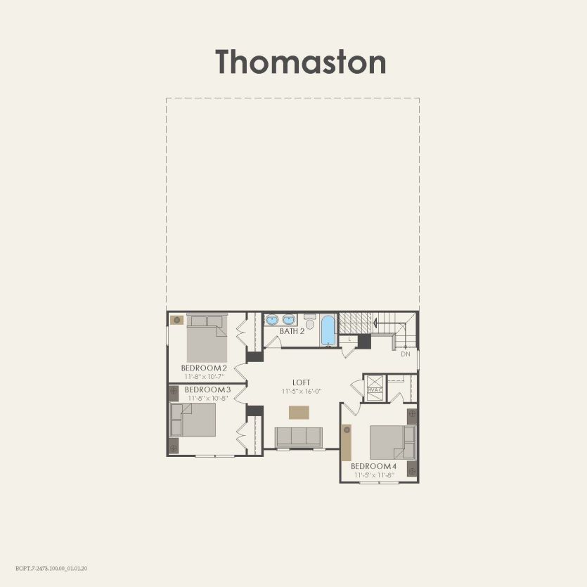 Second Floor 4 br / 2.5 ba