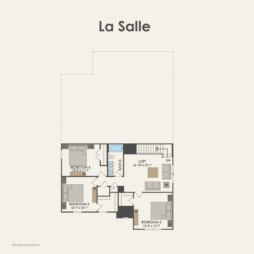 Second Floor 5 br / 3 ba