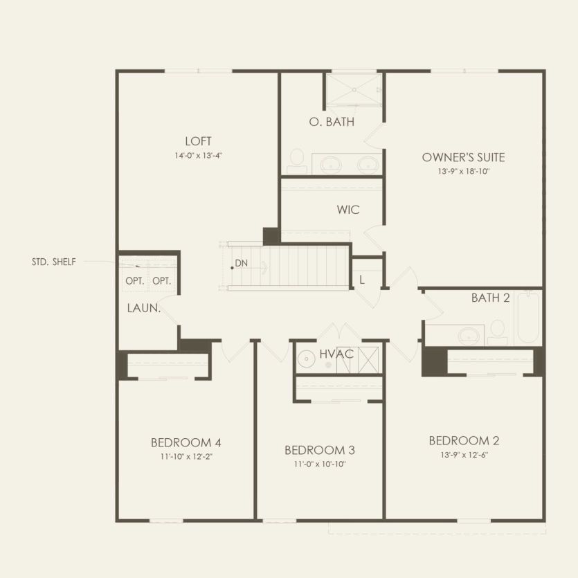 Second Floor 4 br / 2.5 ba