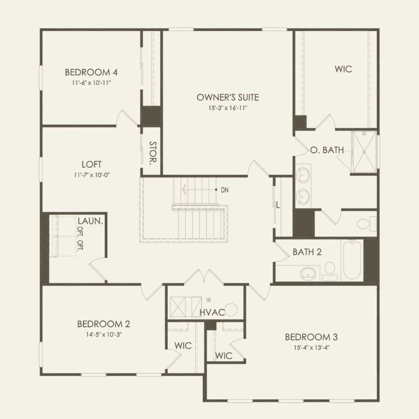 Second Floor 4 br / 2.5 ba