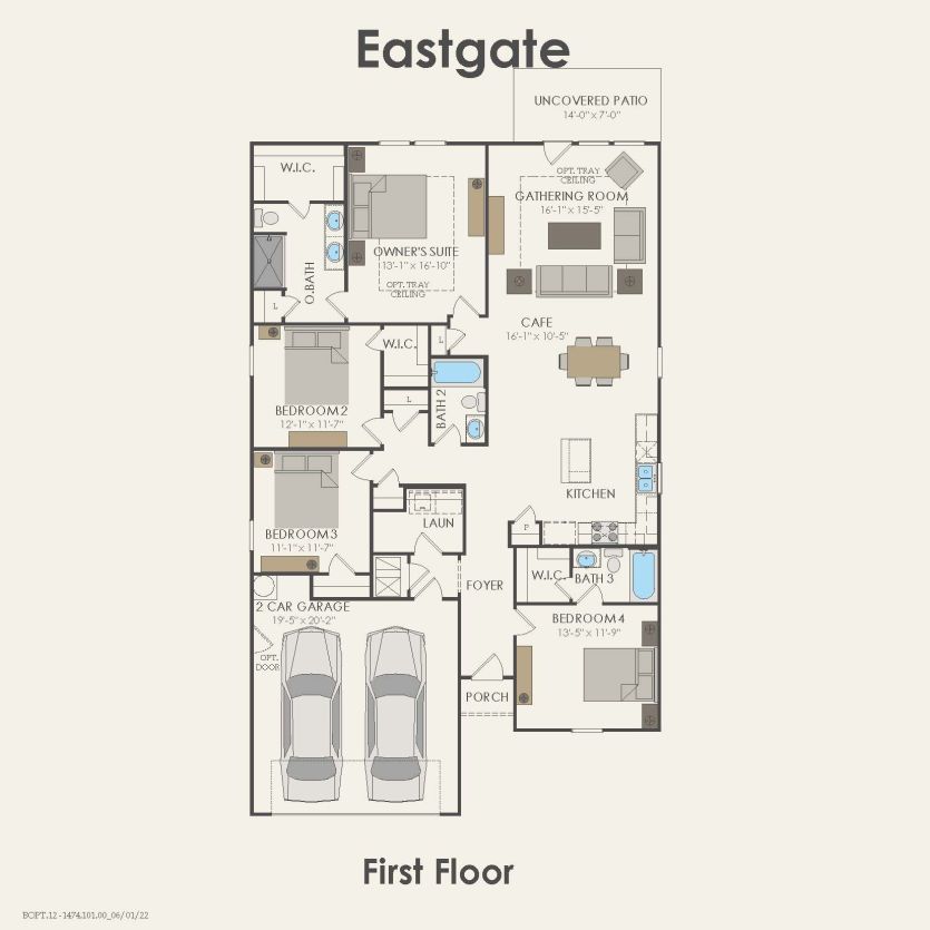 First Floor 4 br / 3 ba