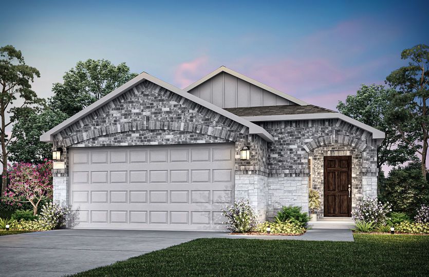 The Taft, a 1-story new construction home showing Home Exterior S *model representation