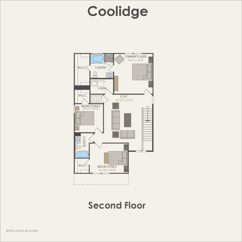 Second Floor 4 br / 3 ba