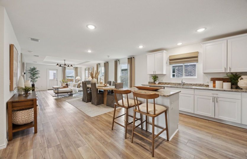 Open-concept throughout main living areas