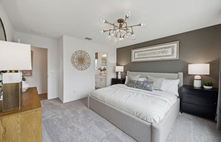 Spacious owner's suite with private bath