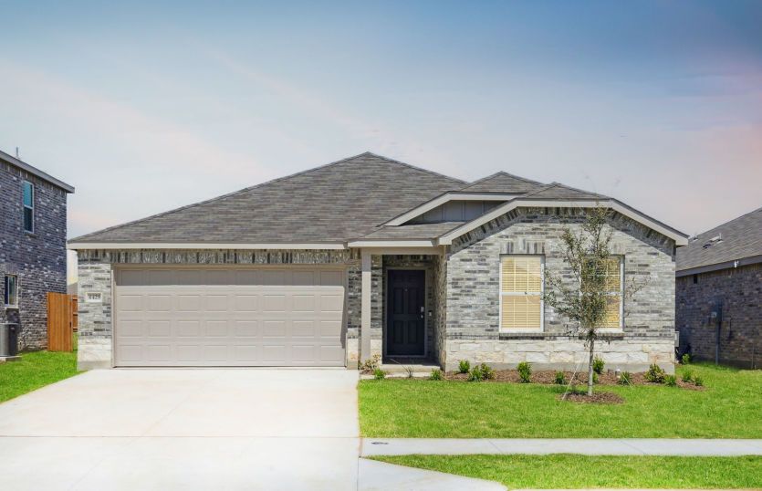 The Serenada, a one-story home with 2-car garage
