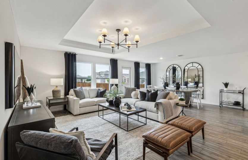 Open-concept living areas