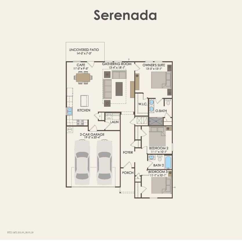 First Floor 3 br / 2 ba